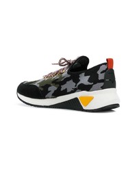 schwarze Camouflage Sportschuhe von Diesel