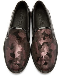 schwarze Camouflage Turnschuhe von Jimmy Choo