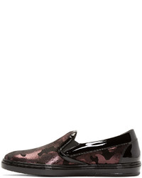 schwarze Camouflage Turnschuhe von Jimmy Choo