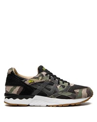 schwarze Camouflage Wildleder Sportschuhe