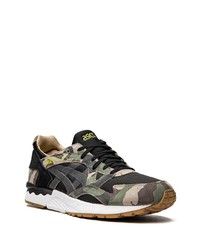 schwarze Camouflage Wildleder Sportschuhe von Asics