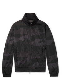 schwarze Camouflage Windjacke von Moncler