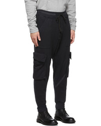 schwarze Cargohose von Greg Lauren