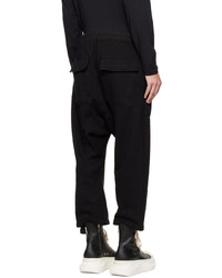 schwarze Cargohose von Rick Owens DRKSHDW