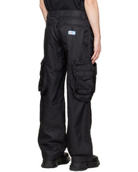 schwarze Cargohose von Heron Preston