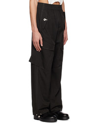 schwarze Cargohose von Dion Lee