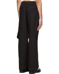 schwarze Cargohose von Dion Lee