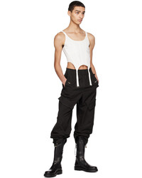 schwarze Cargohose von Dion Lee