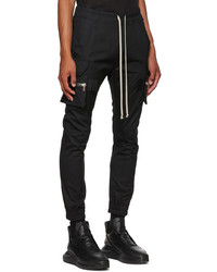 schwarze Cargohose von Rick Owens