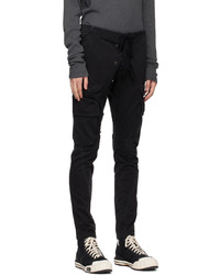 schwarze Cargohose von Greg Lauren