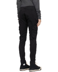 schwarze Cargohose von Greg Lauren