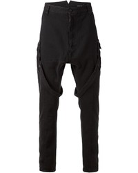 schwarze Cargohose