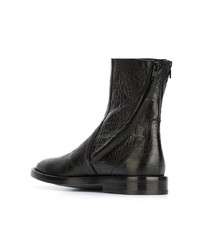 schwarze Chelsea Boots aus Leder von A.F.Vandevorst