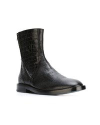 schwarze Chelsea Boots aus Leder von A.F.Vandevorst