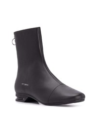 schwarze Chelsea Boots aus Leder von Raf Simons