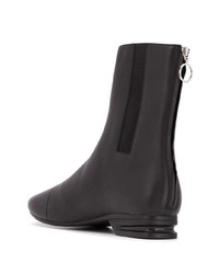 schwarze Chelsea Boots aus Leder von Raf Simons