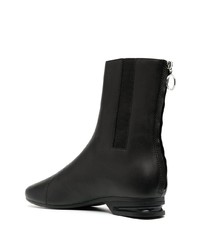 schwarze Chelsea Boots aus Leder von Raf Simons