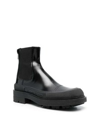 schwarze Chelsea Boots aus Leder von Alexander McQueen