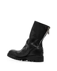 schwarze Chelsea Boots aus Leder von Guidi