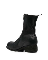 schwarze Chelsea Boots aus Leder von Guidi