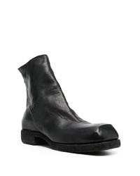 schwarze Chelsea Boots aus Leder von Guidi