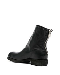 schwarze Chelsea Boots aus Leder von Guidi