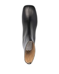 schwarze Chelsea Boots aus Leder von MM6 MAISON MARGIELA