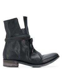 schwarze Chelsea Boots aus Leder von A Diciannoveventitre