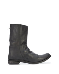 schwarze Chelsea Boots aus Leder von A Diciannoveventitre