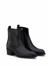 schwarze Chelsea Boots aus Leder von Giuseppe Zanotti