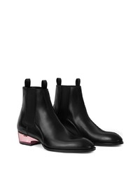 schwarze Chelsea Boots aus Leder von Giuseppe Zanotti