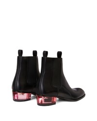 schwarze Chelsea Boots aus Leder von Giuseppe Zanotti