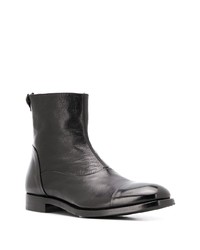 schwarze Chelsea Boots aus Leder von Alberto Fasciani