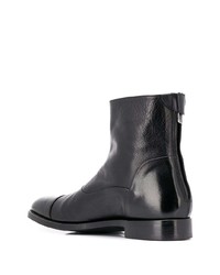 schwarze Chelsea Boots aus Leder von Alberto Fasciani