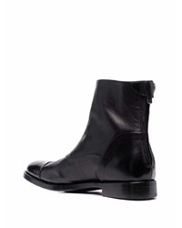 schwarze Chelsea Boots aus Leder von Alberto Fasciani