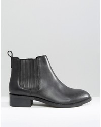 schwarze Chelsea Boots aus Leder von Asos