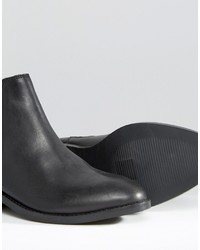 schwarze Chelsea Boots aus Leder von Asos