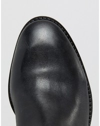 schwarze Chelsea Boots aus Leder von Asos