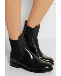 schwarze Chelsea Boots aus Leder von Alaia