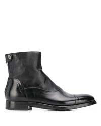 schwarze Chelsea Boots aus Leder von Alberto Fasciani