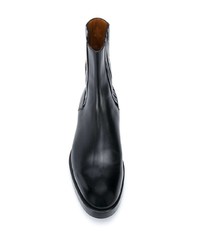 schwarze Chelsea Boots aus Leder von Ermenegildo Zegna