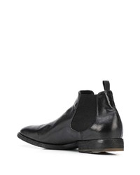 schwarze Chelsea Boots aus Leder von Officine Creative