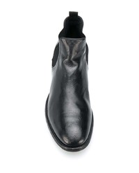 schwarze Chelsea Boots aus Leder von Officine Creative