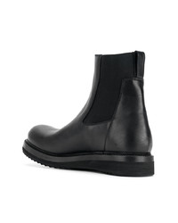 schwarze Chelsea Boots aus Leder von Rick Owens