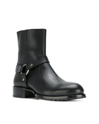 schwarze Chelsea Boots aus Leder von DSQUARED2