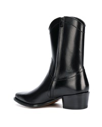 schwarze Chelsea Boots aus Leder von DSQUARED2