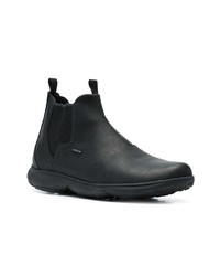 schwarze Chelsea Boots aus Leder von Geox