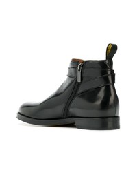 schwarze Chelsea Boots aus Leder von Doucal's