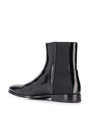 schwarze Chelsea Boots aus Leder von Dolce & Gabbana