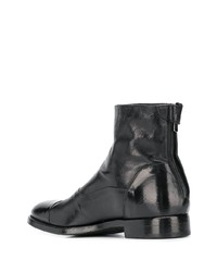 schwarze Chelsea Boots aus Leder von Alberto Fasciani